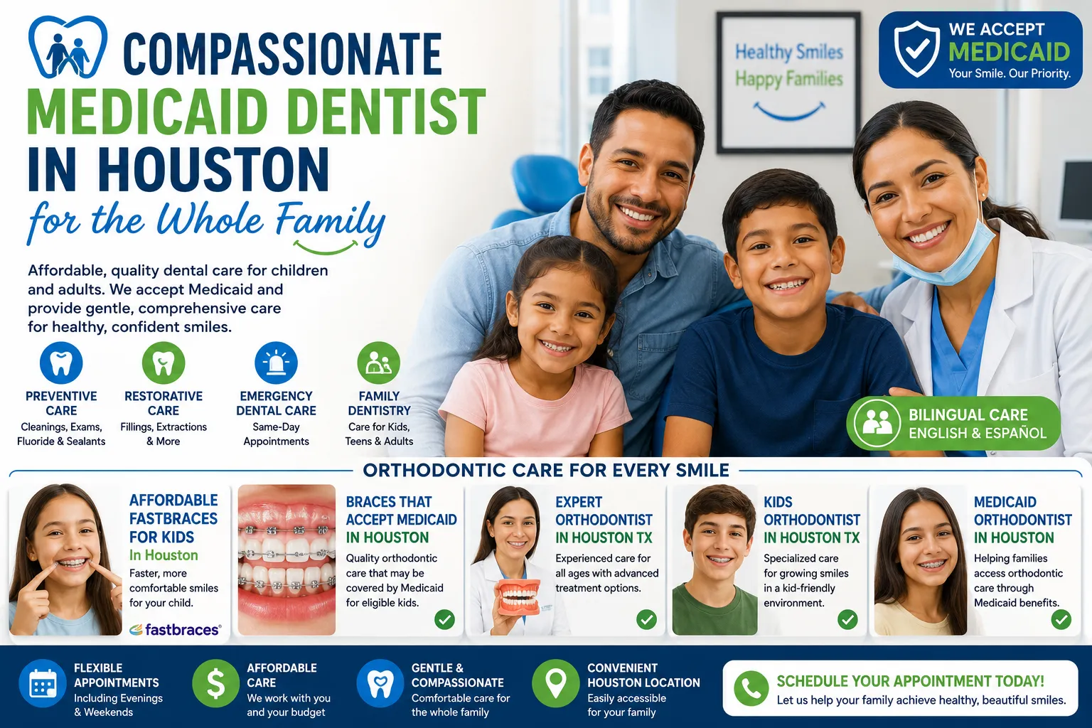Compassionate Medicaid Dentist in Houston for the Whole Family