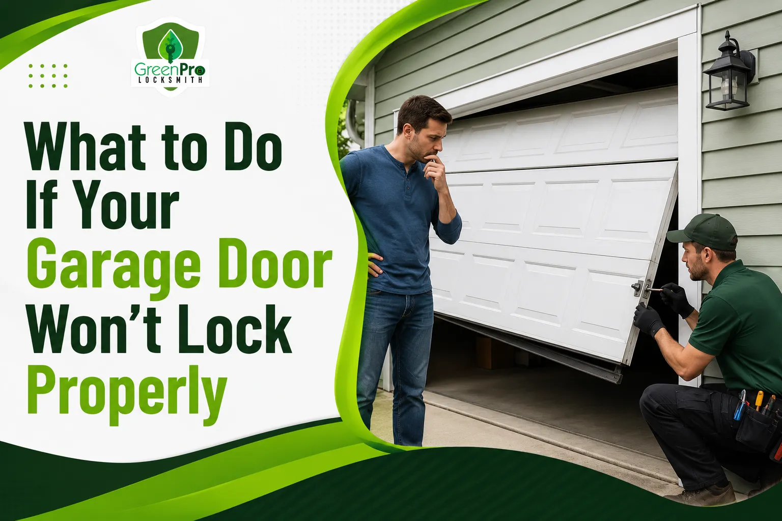 What to Do If Your Garage Door Won’t Lock Properly