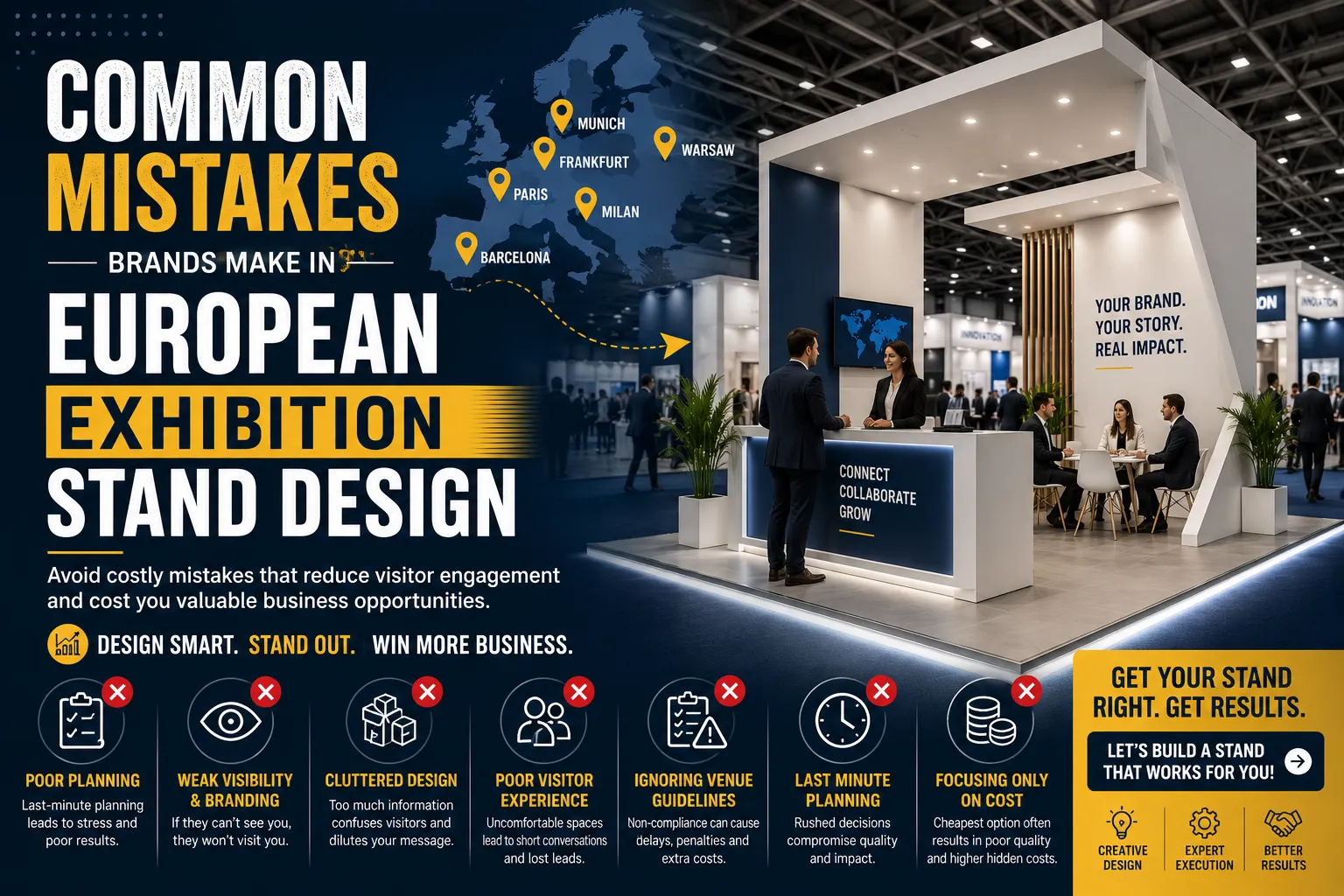 Common Mistakes Brands Make in European Exhibition Stand Design