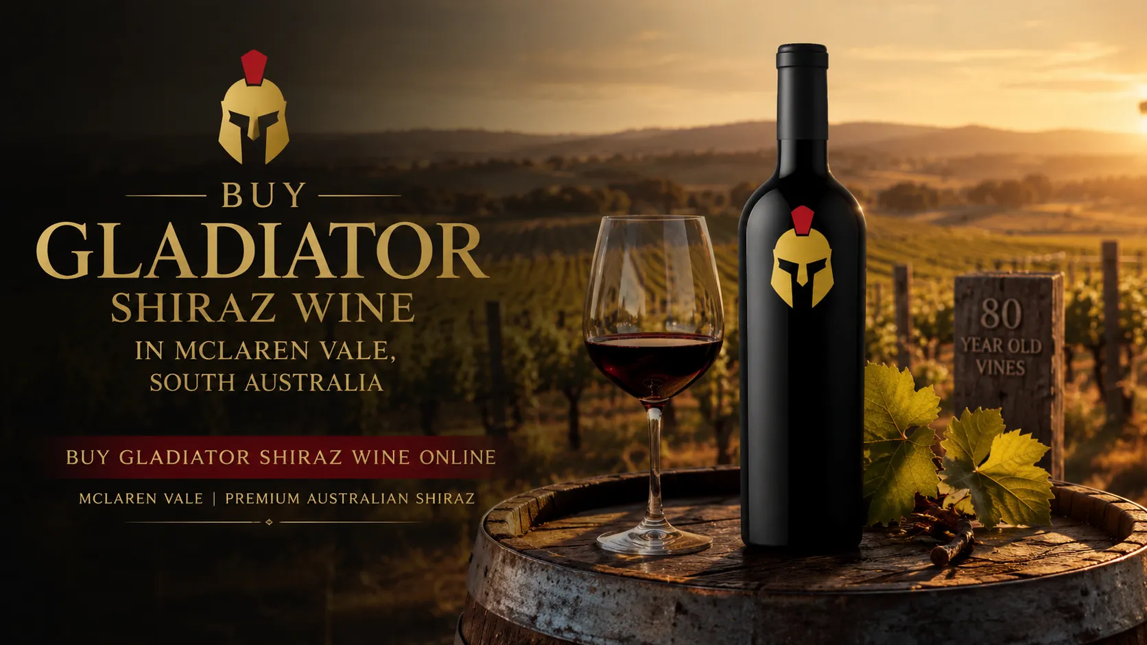 Buy Gladiator Shiraz Wine in McLaren Vale