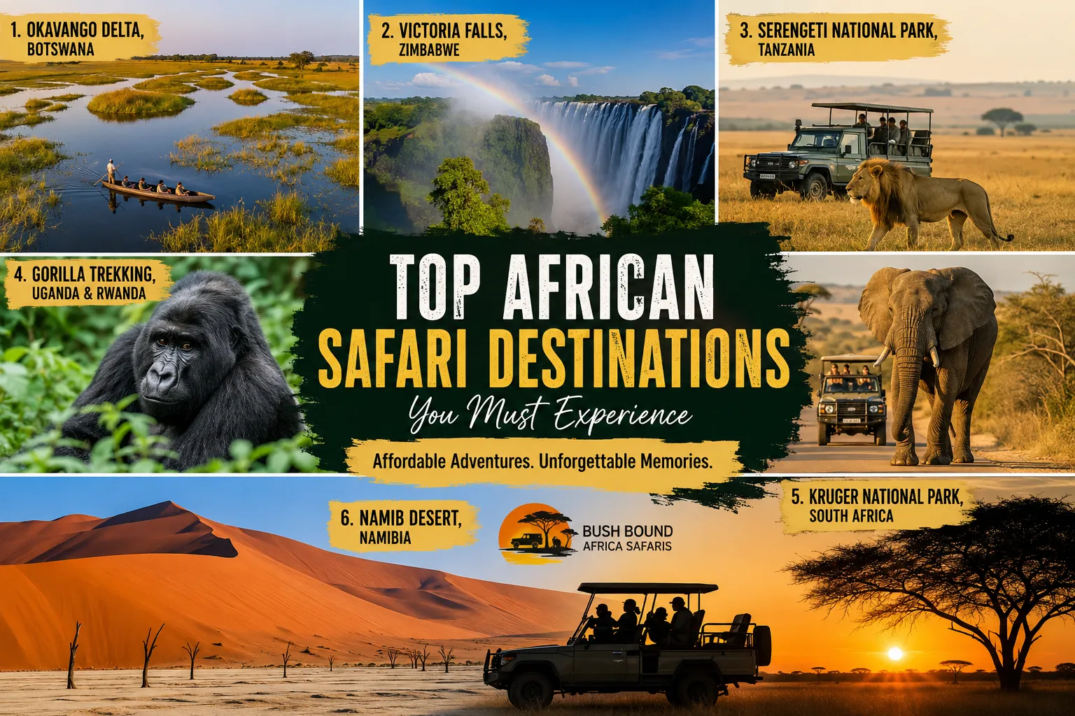 Top African Safari Destinations You Must Visit at Least Once in Your Lifetime