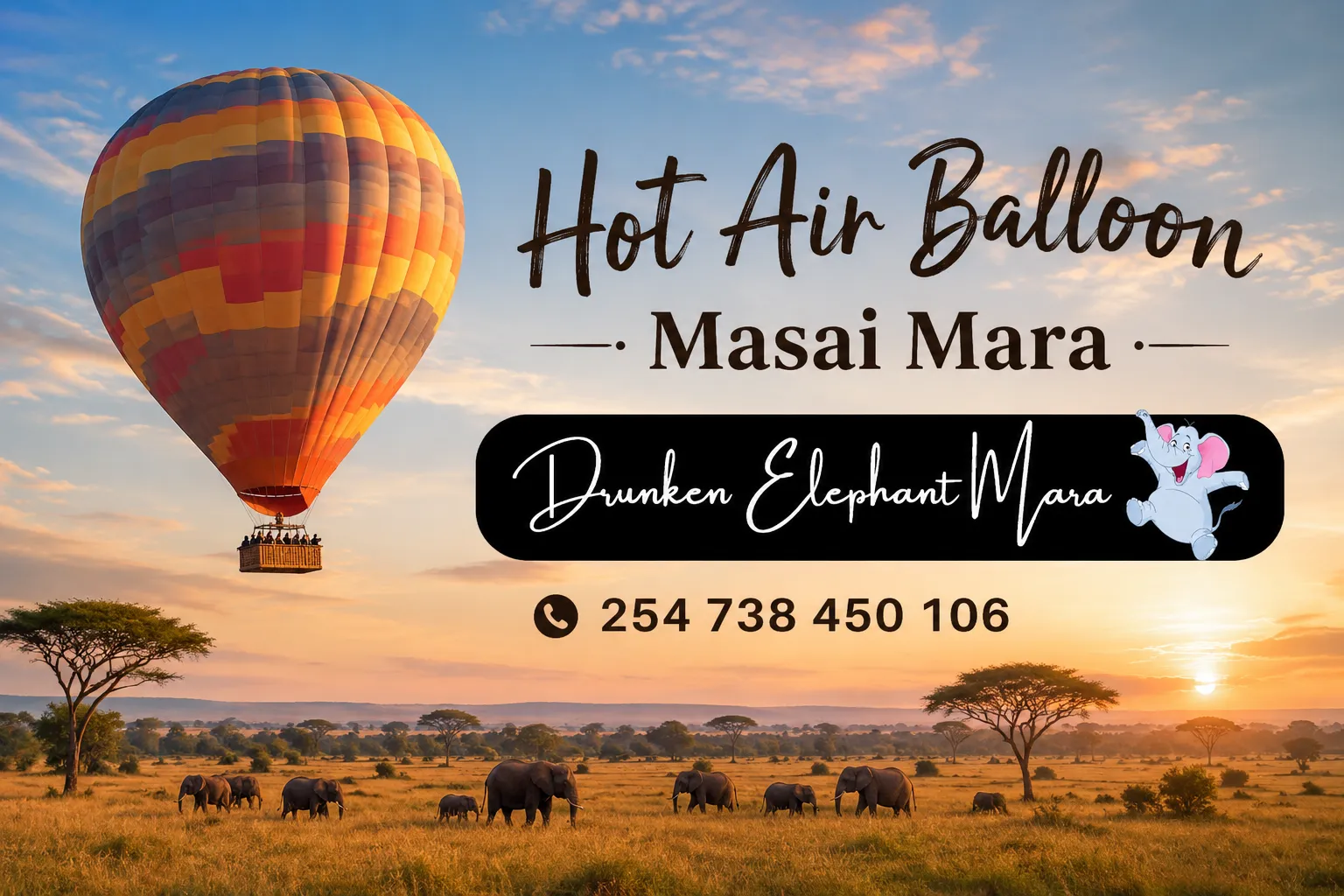 Soar Above African Wilderness with Hot Air Balloon Masai Mara