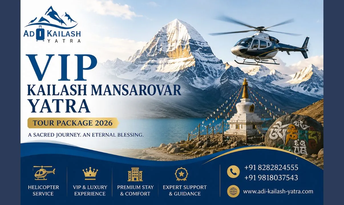VIP Kailash Mansarovar Yatra Tour Package 2026 – Luxury Helicopter Pilgrimage to Mount Kailash