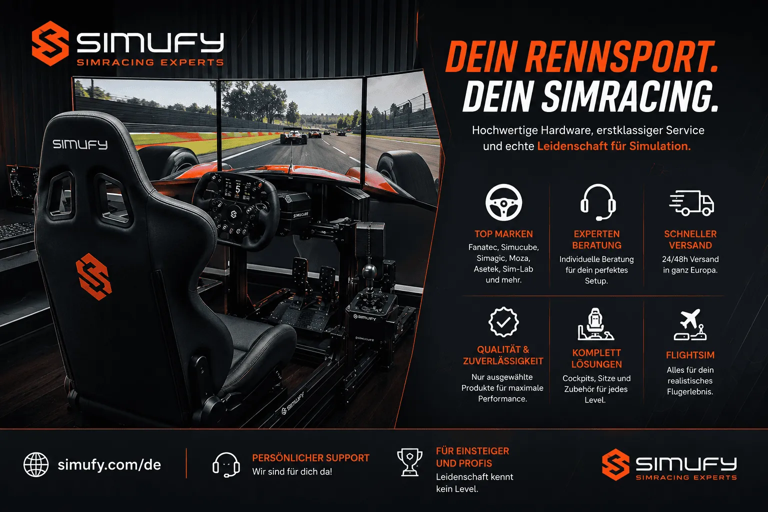 Simracing und FlightSim: Warum realistische Simulation hochwertige Hardware braucht