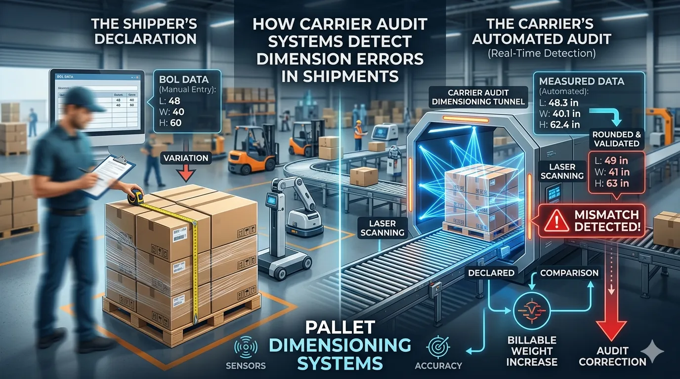 How Carrier Audit Systems Detect Dimension Errors in Shipments