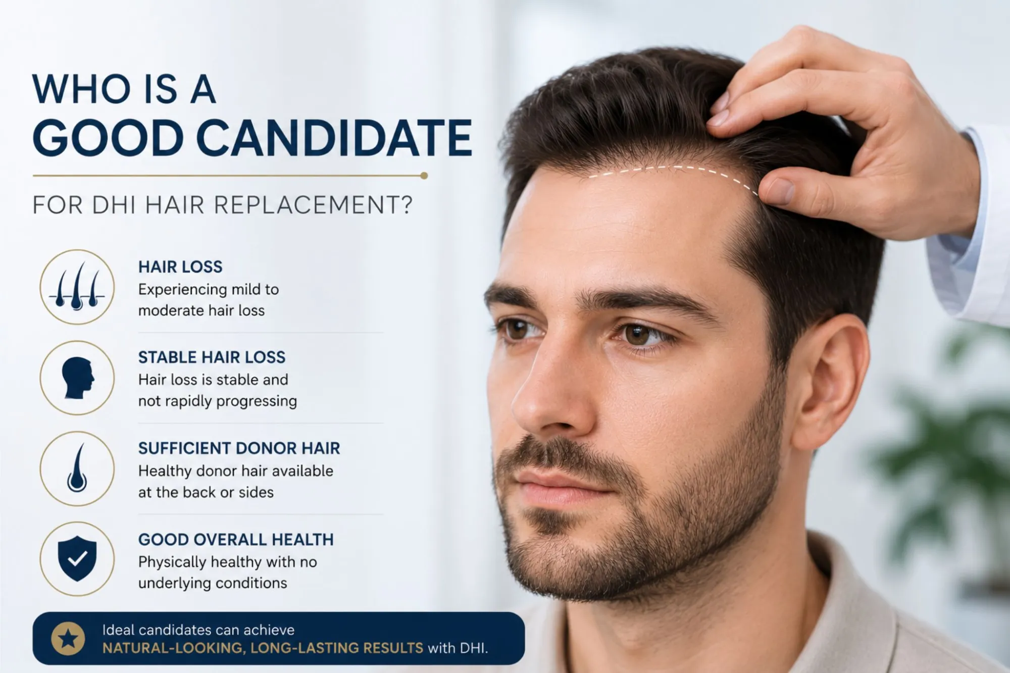 How DHI Hair Replacement Creates Natural-Looking Hairlines
