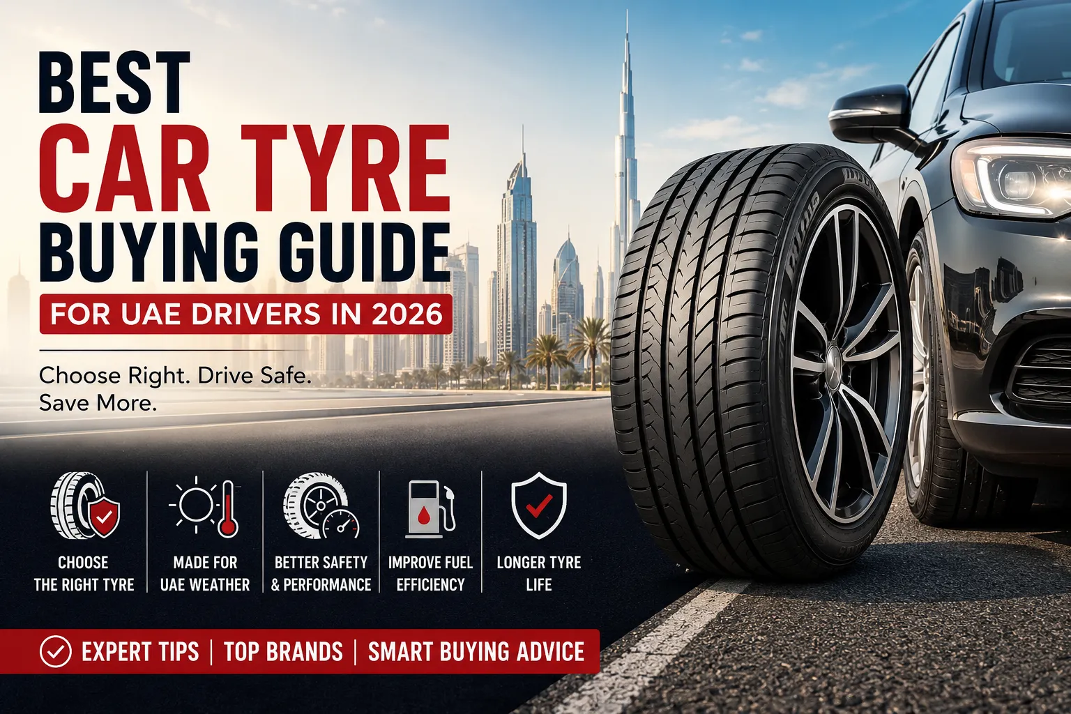 Best Car Tyre Buying Guide for UAE Drivers in 2026