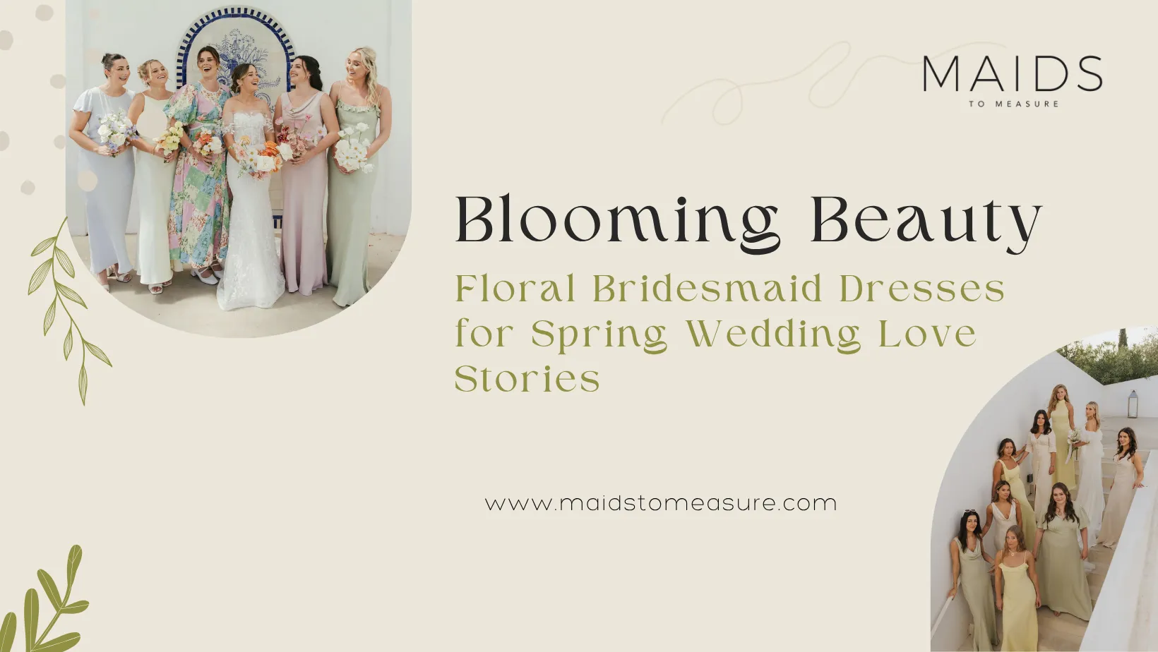Blooming Beauty: Floral Bridesmaid Dresses for Spring Wedding Love Stories