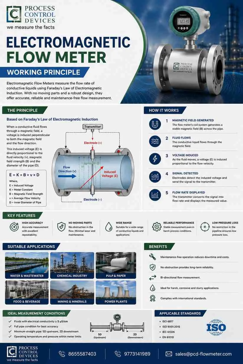 electromagnetic flow meter working principle