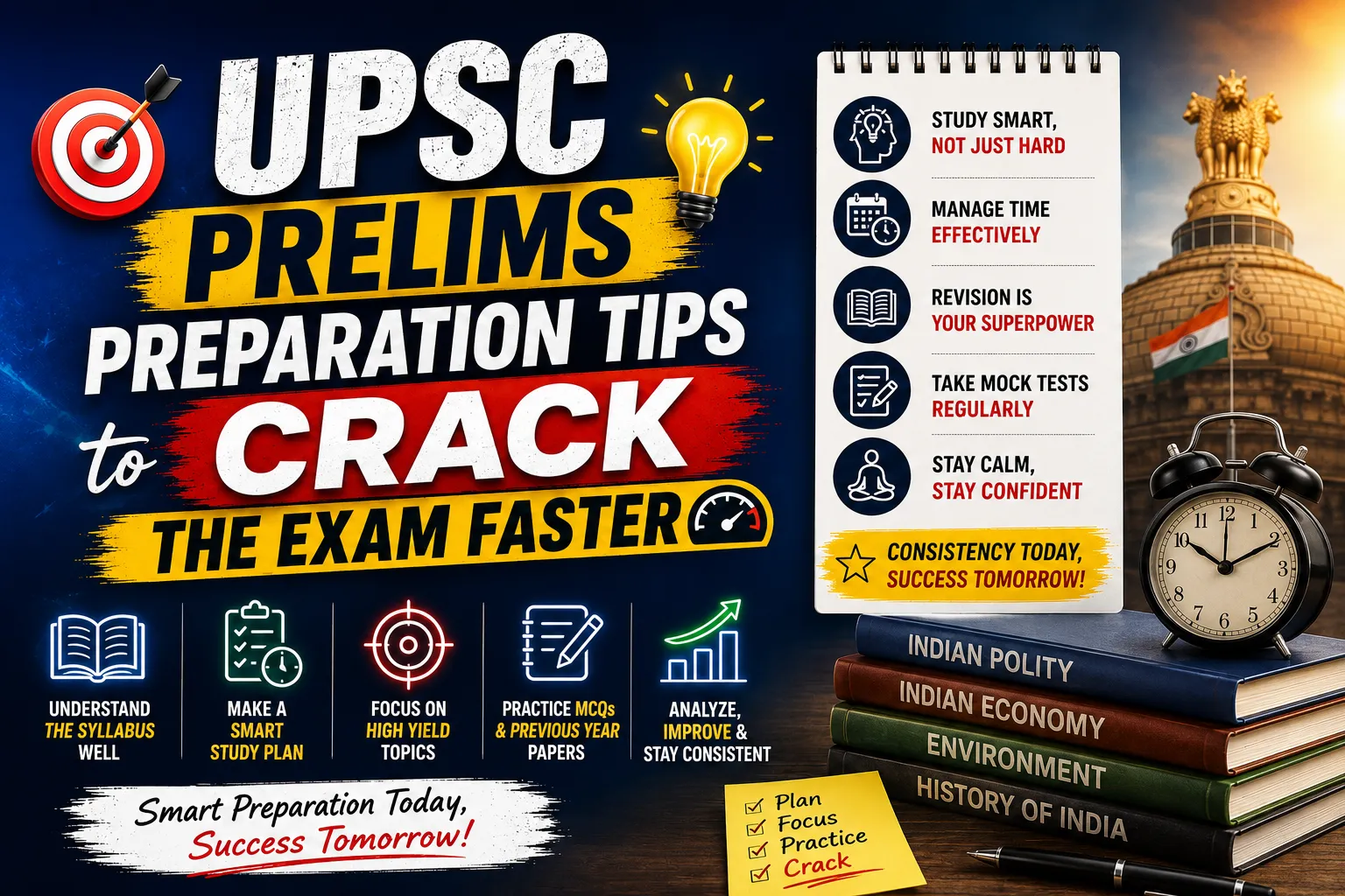 UPSC Prelims Preparation Tips to Crack the Exam Faster