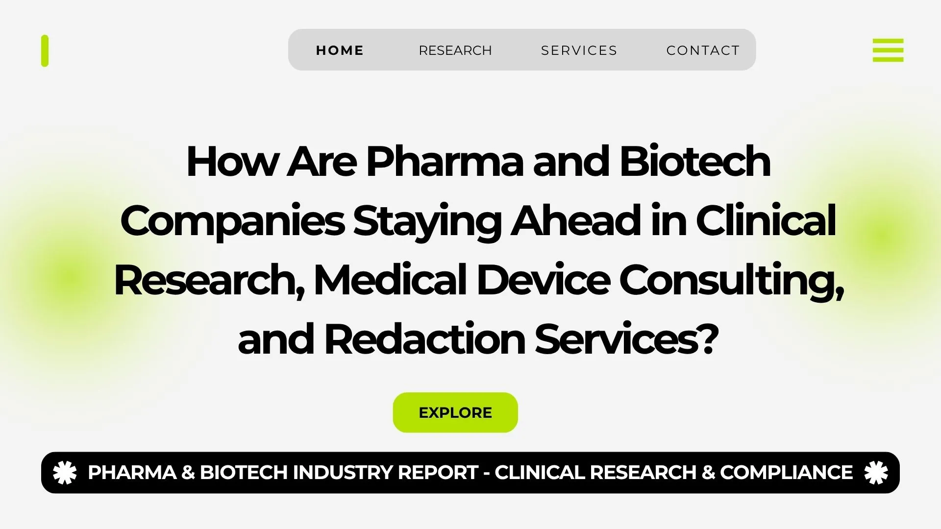 How Are Pharma and Biotech Companies Staying Ahead in Clinical Research, Medical Device Consulting, and Redaction Services?