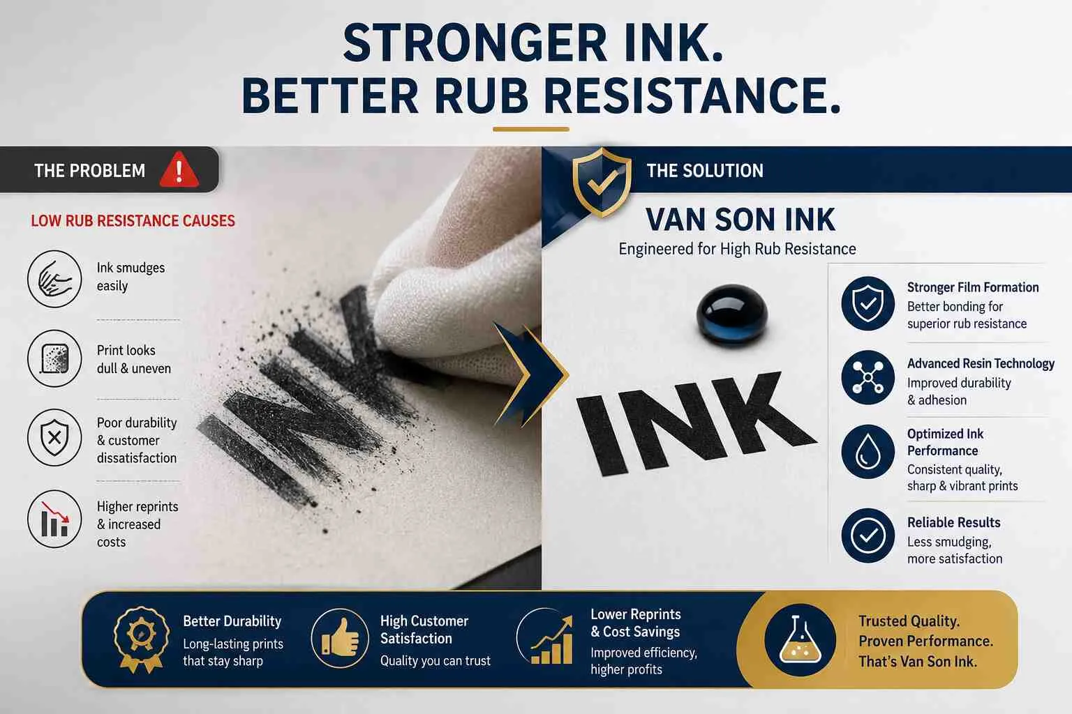 How Van Son Ink Fixes Low Rub Resistance Issues