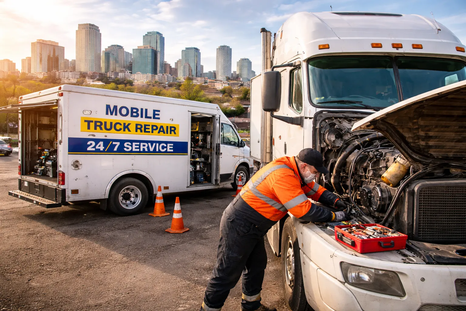 Why Edmonton Trucking Businesses Prefer On Site Repair Services