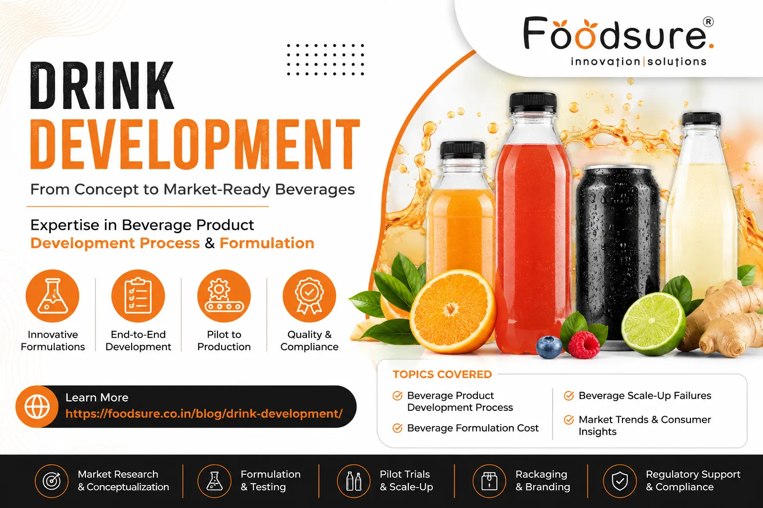 Drink Development: A Complete Guide to Beverage Product Development Process & Beverage Formulation Cost