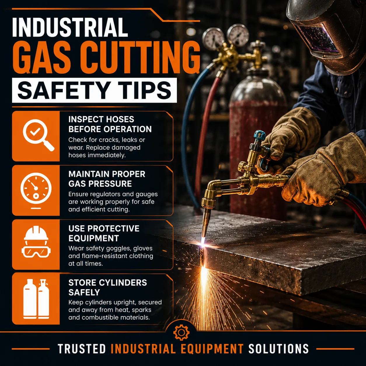 Industrial Gas Cutting Safety Tips