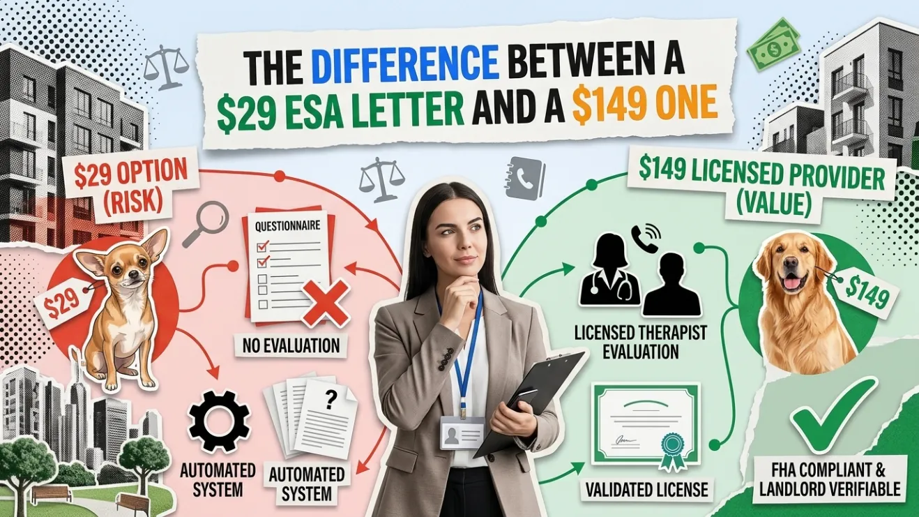 The Difference Between a $29 ESA Letter and a $149 One, Why It Matters