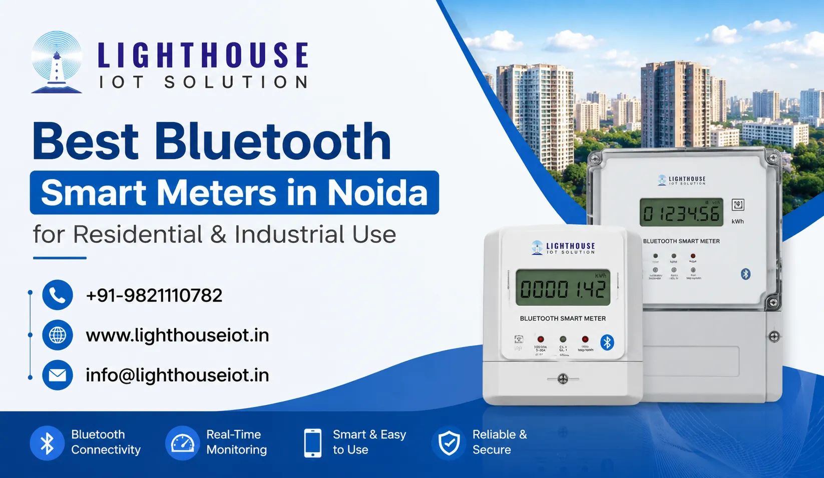 Best Bluetooth Smart Meters in Noida for Residential & Industrial Use