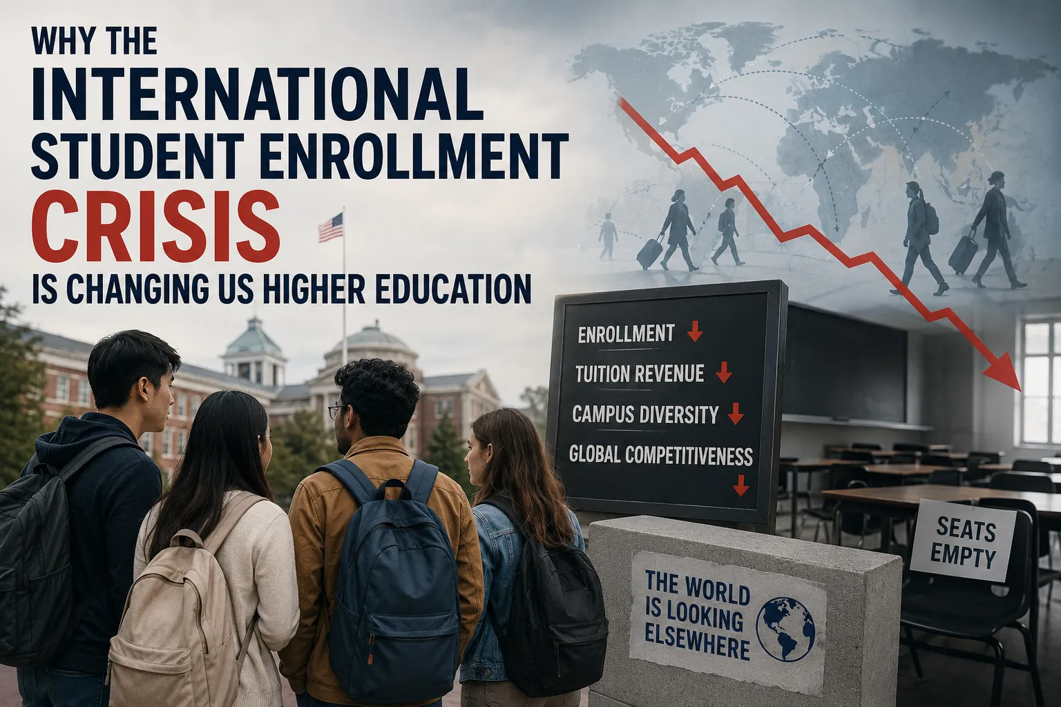International Student Enrollment Crisis Reshapes US Colleges
