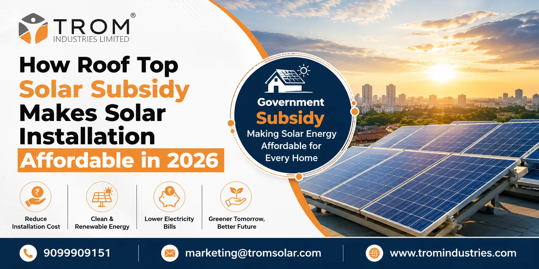How Roof Top Solar Subsidy Makes Solar Installation Affordable in 2026