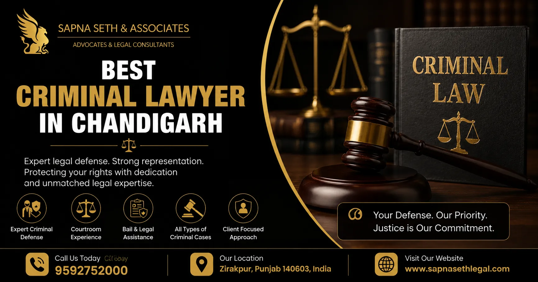 How the Best Criminal Lawyer in Chandigarh Protects Your Legal Rights