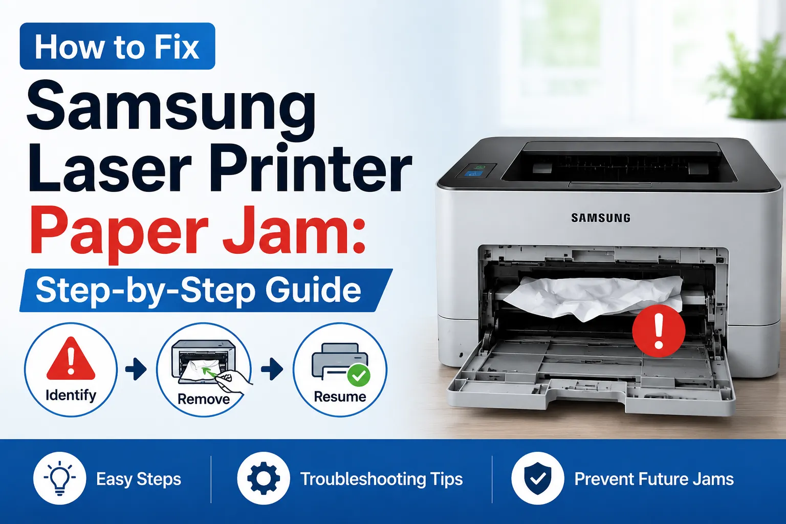 How to Fix Samsung Laser Printer Paper Jam: Step-by-Step Guide