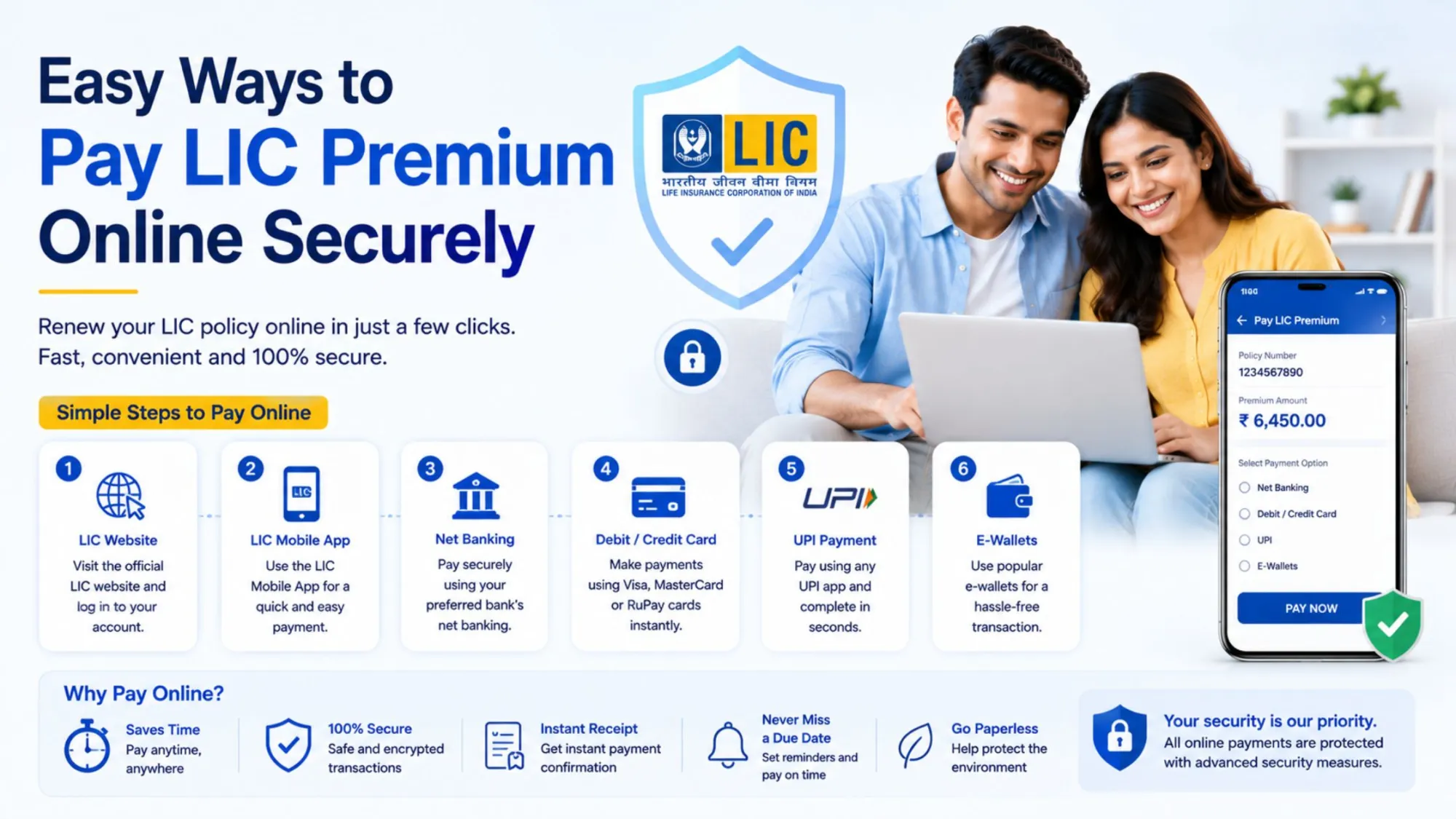 Easy Ways to Pay LIC Premium Online Securely