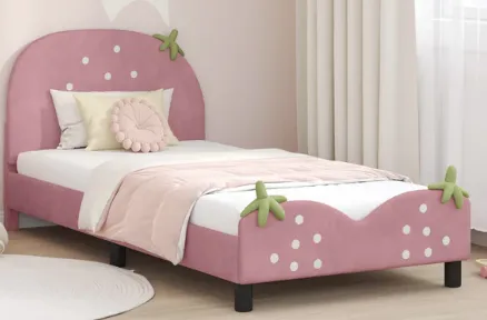 Kids Single Bed Frame Ideal for Small Bedrooms with Space Saving Features