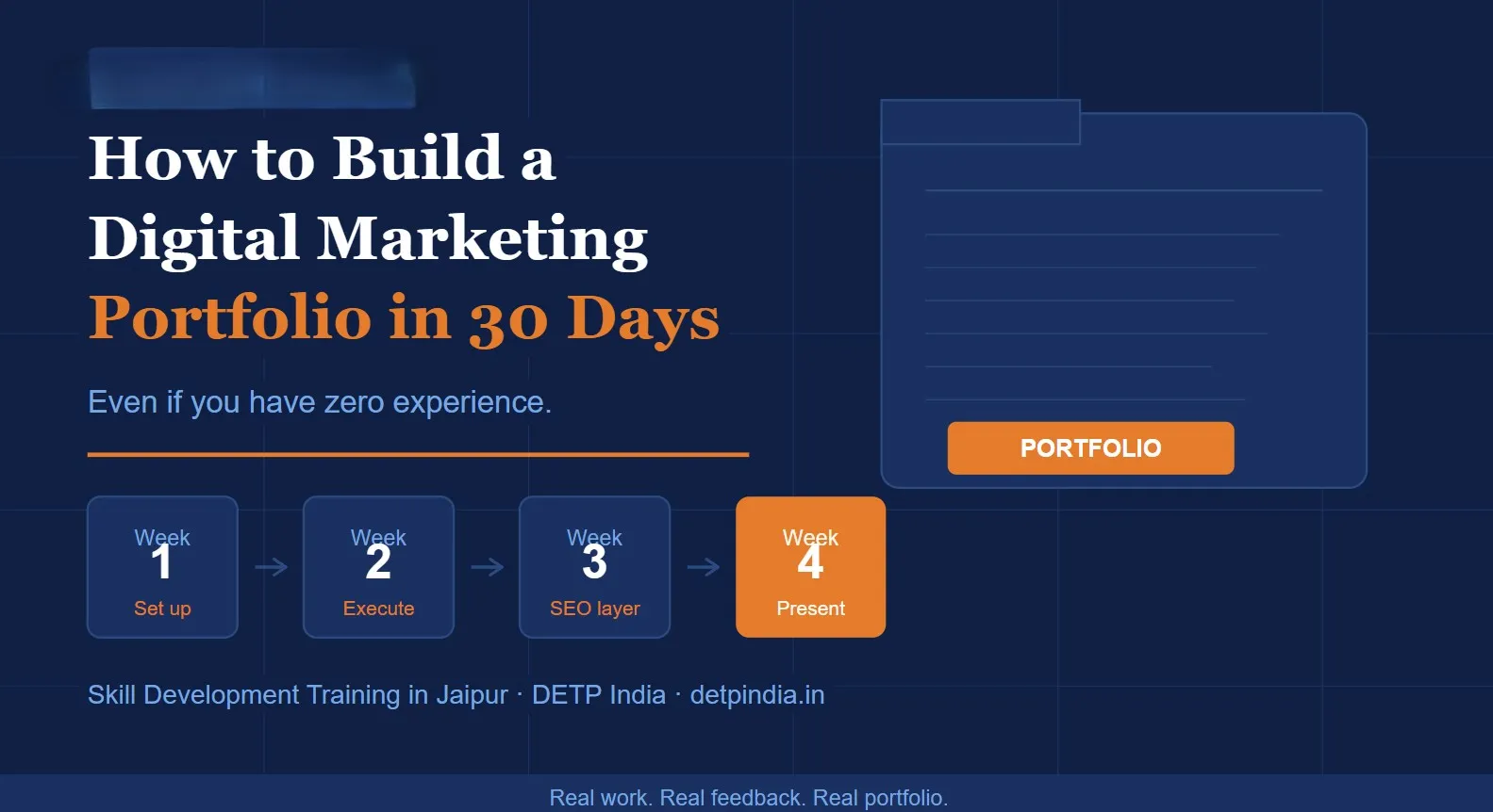 How to Build a Digital Marketing Portfolio in 30 Days -Even If You Have Zero Experience