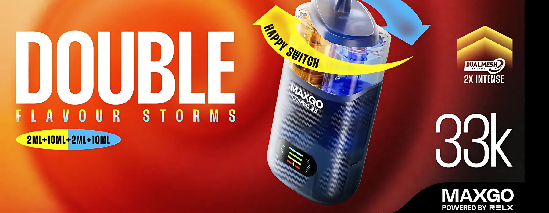 RELX Maxgo Combo 33K Dual Flavour Pods UK | E-Sheesh