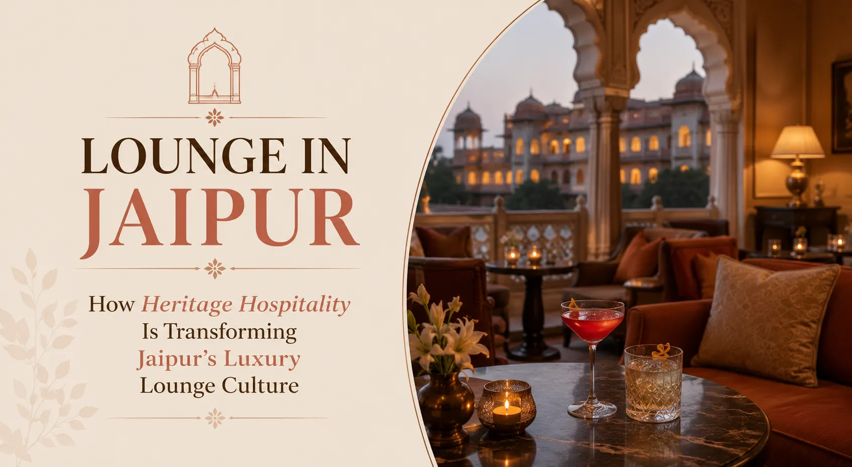 Lounge in Jaipur: How Heritage Hospitality Is Transforming Jaipur’s Luxury Lounge Culture