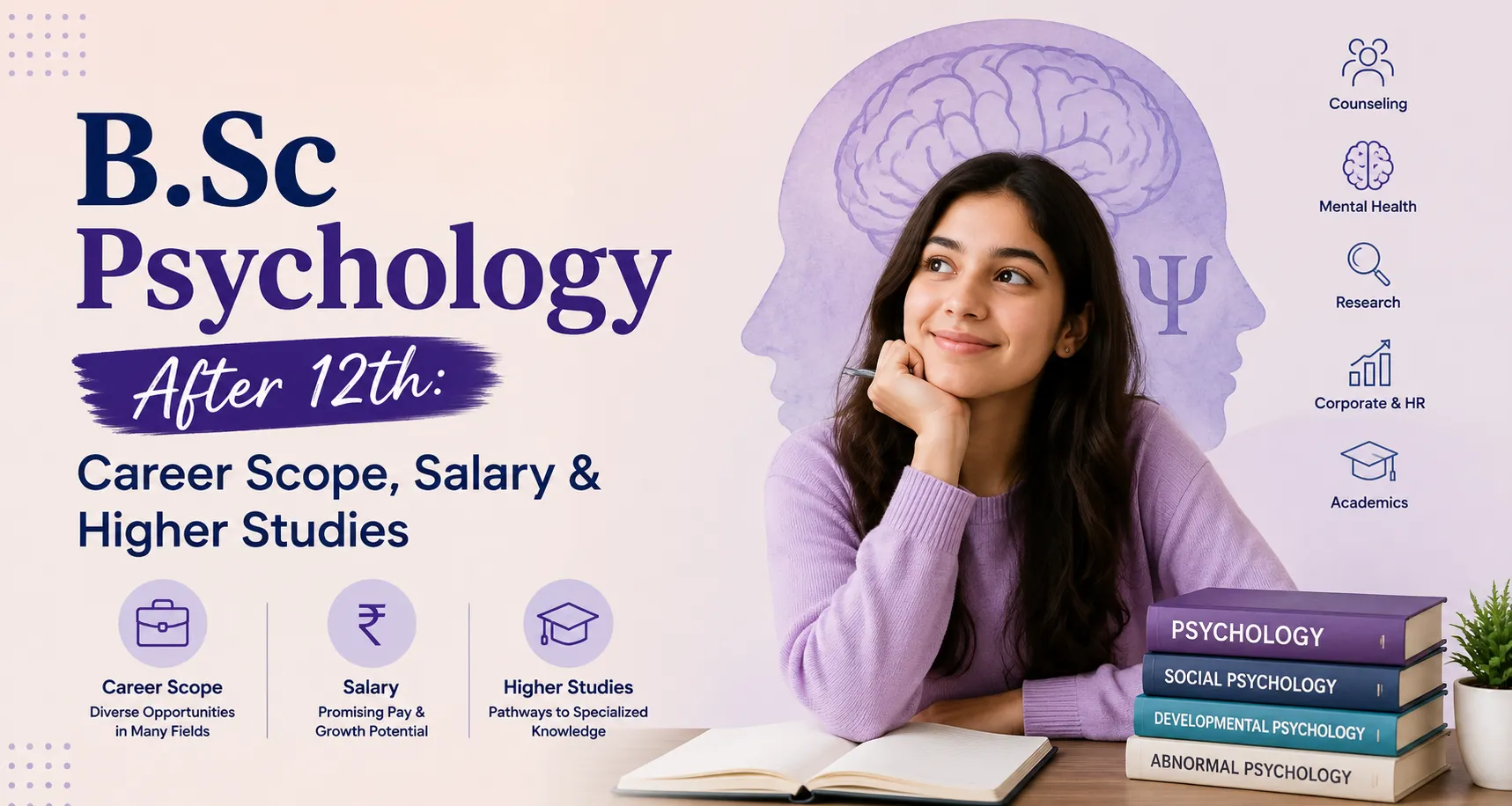 B.Sc Psychology course - After 12th: Career Scope, Salary.