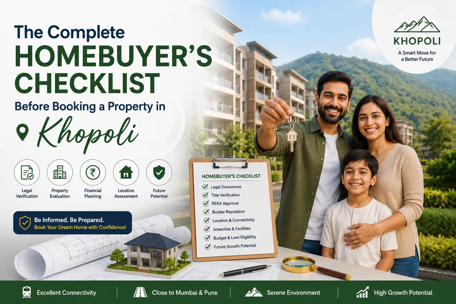 The Complete Homebuyer’s Checklist Before Booking a Property in Khopoli