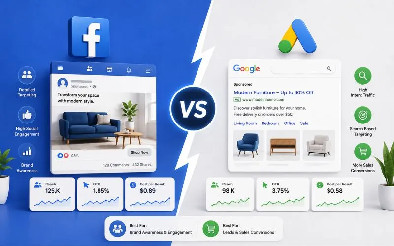 Facebook Ads vs Google Ads: Which Works Better?