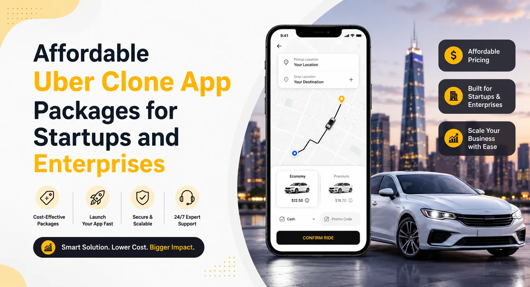 Affordable Uber Clone App Packages for Startups and Enterprises