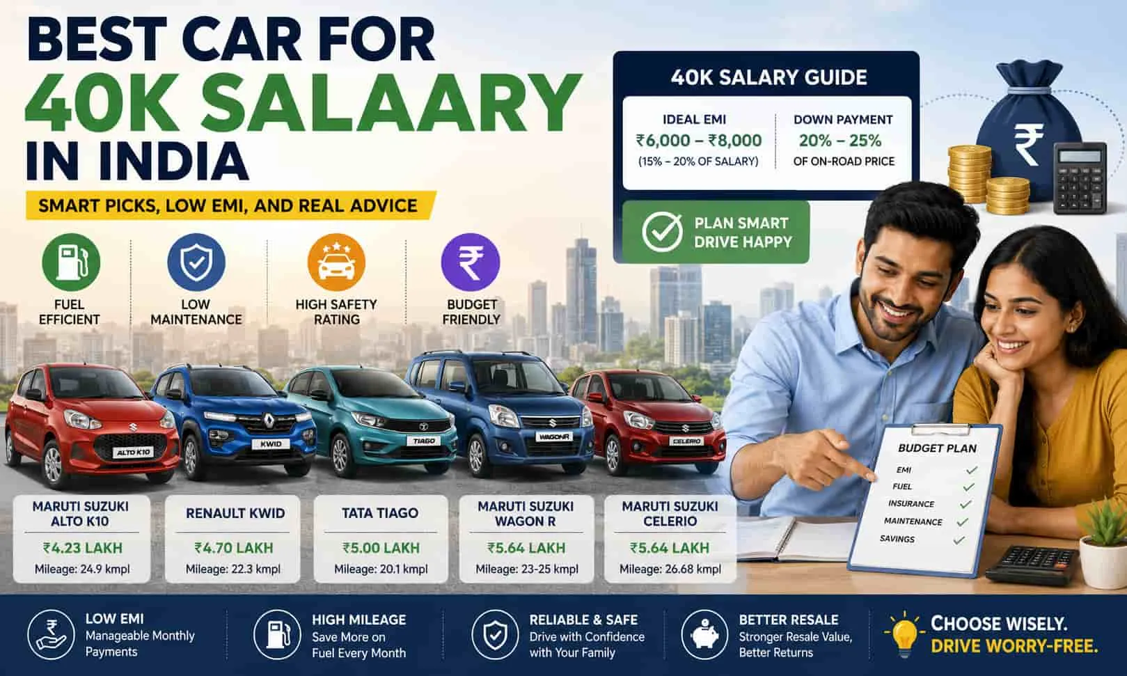 Best Car for 40k Salary in India: Smart Picks, Low EMI, and Real Advice