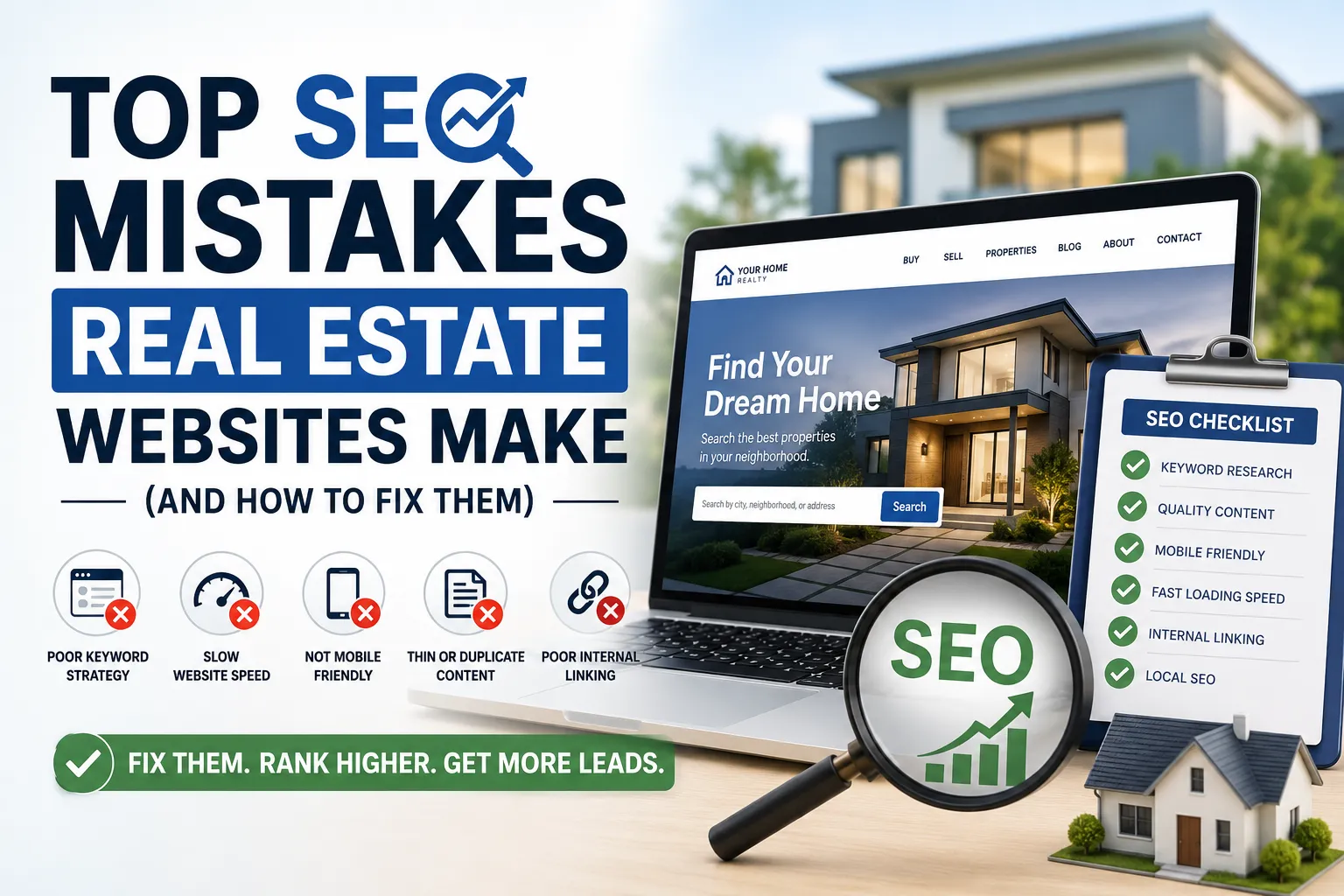 Top SEO Mistakes Real Estate Websites Make (And How to Fix Them)