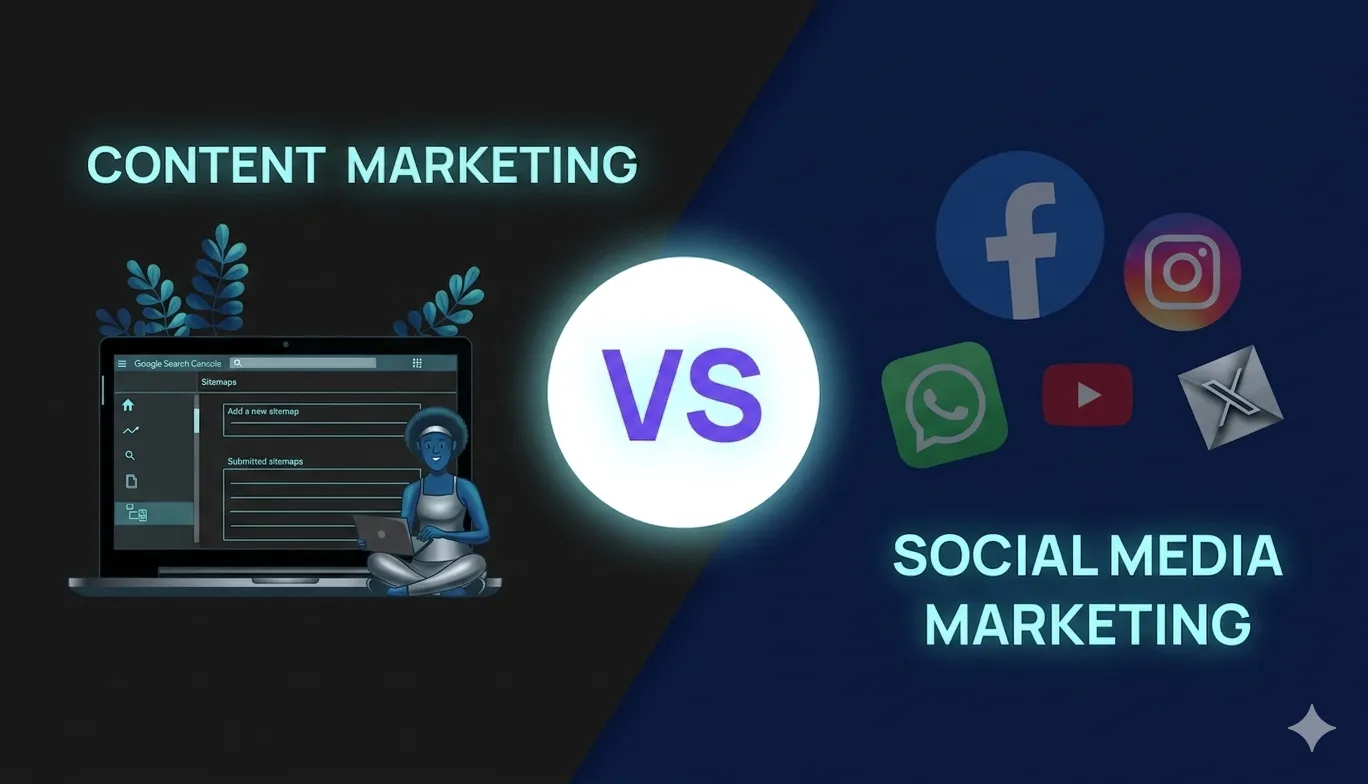 Content Marketing and Social Media Marketing Difference