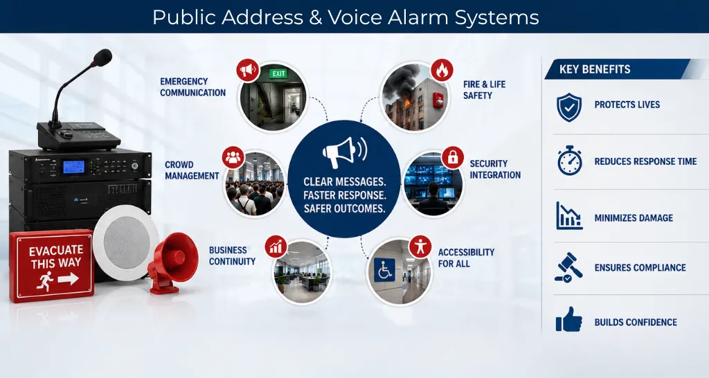 How Public Address & Voice Alarm Systems Improve Safety