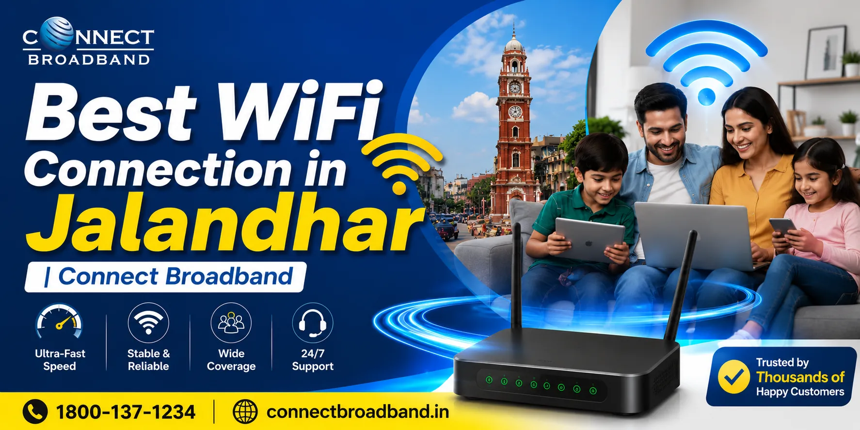 1. Best WiFi Connection in Jalandhar Connect Broadband