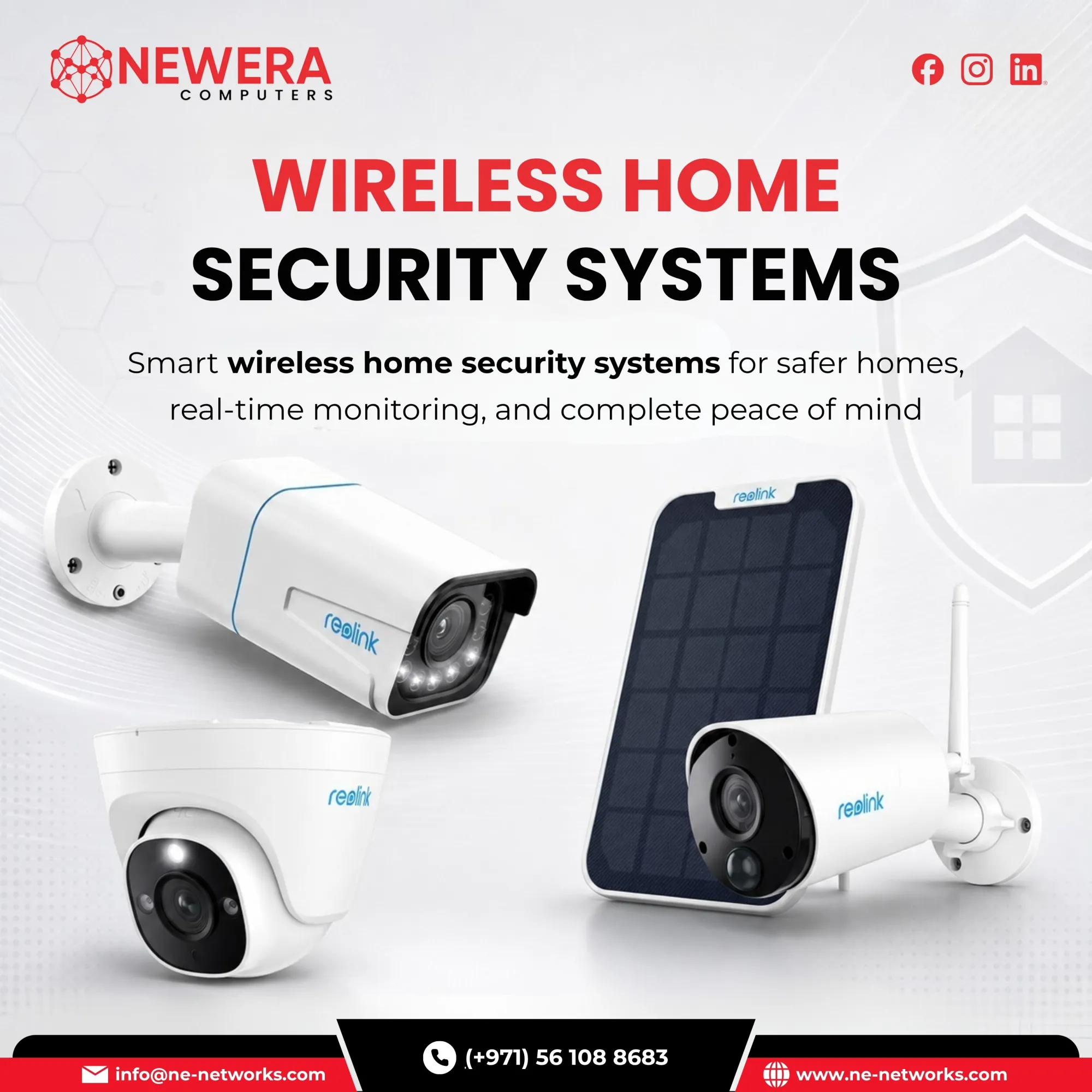 Buy Wireless Home Security Systems for Smart & Secure Protection | Newera Computers
