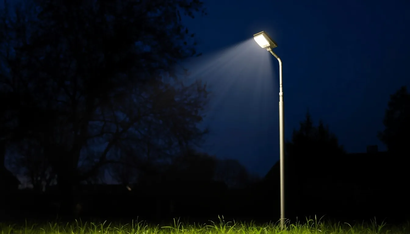 Solar Powered Flood Lights for Security and Surveillance Applications