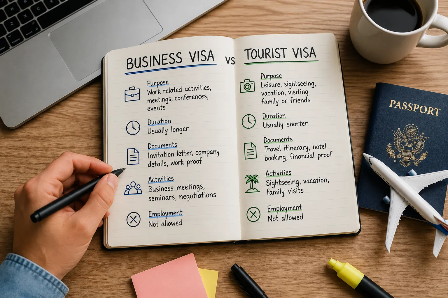 Business Visa vs Tourist Visa: Understanding the Key Differences