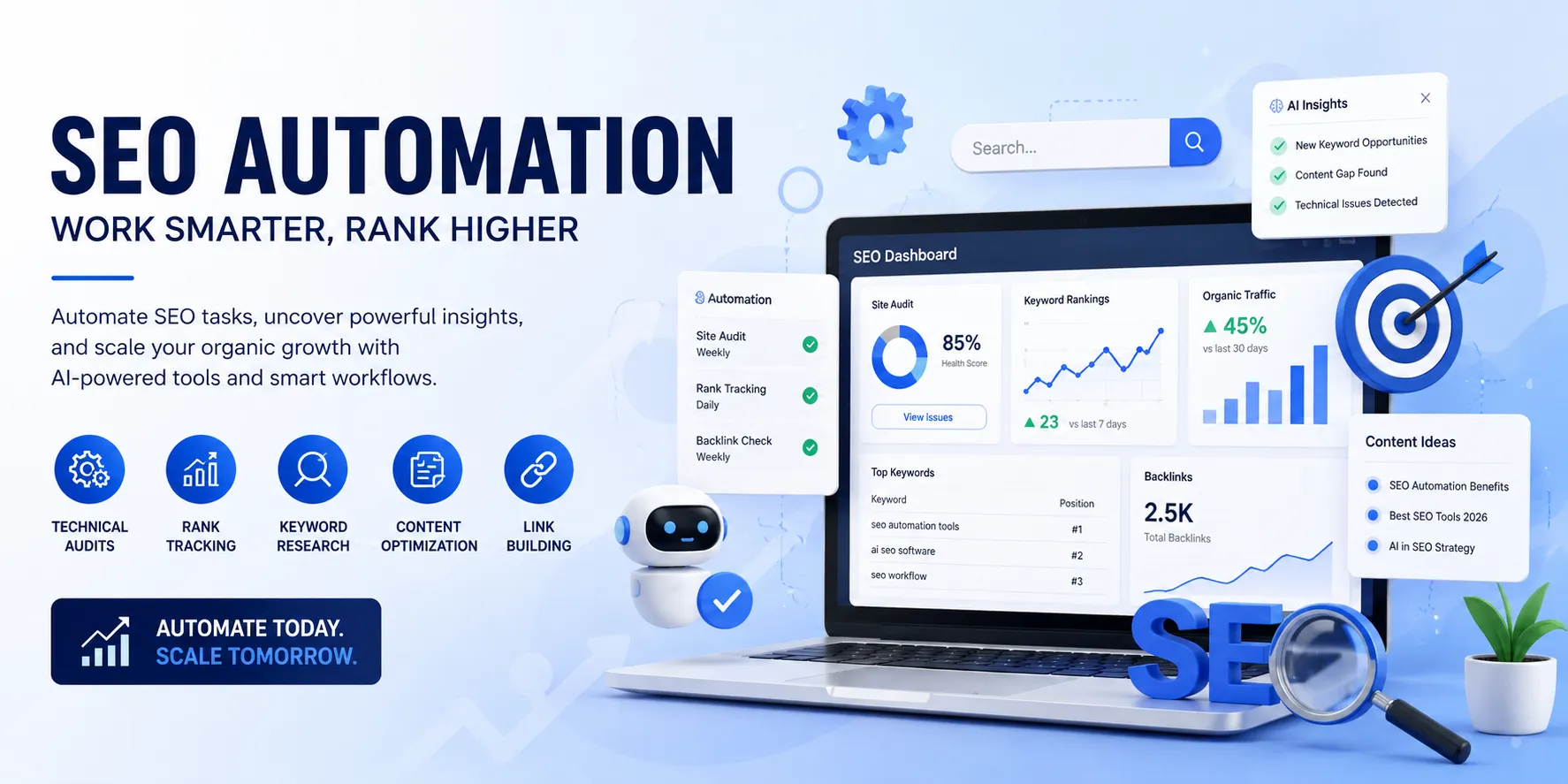 How to Use SEO Automation Tools and Services to Scale in 2026