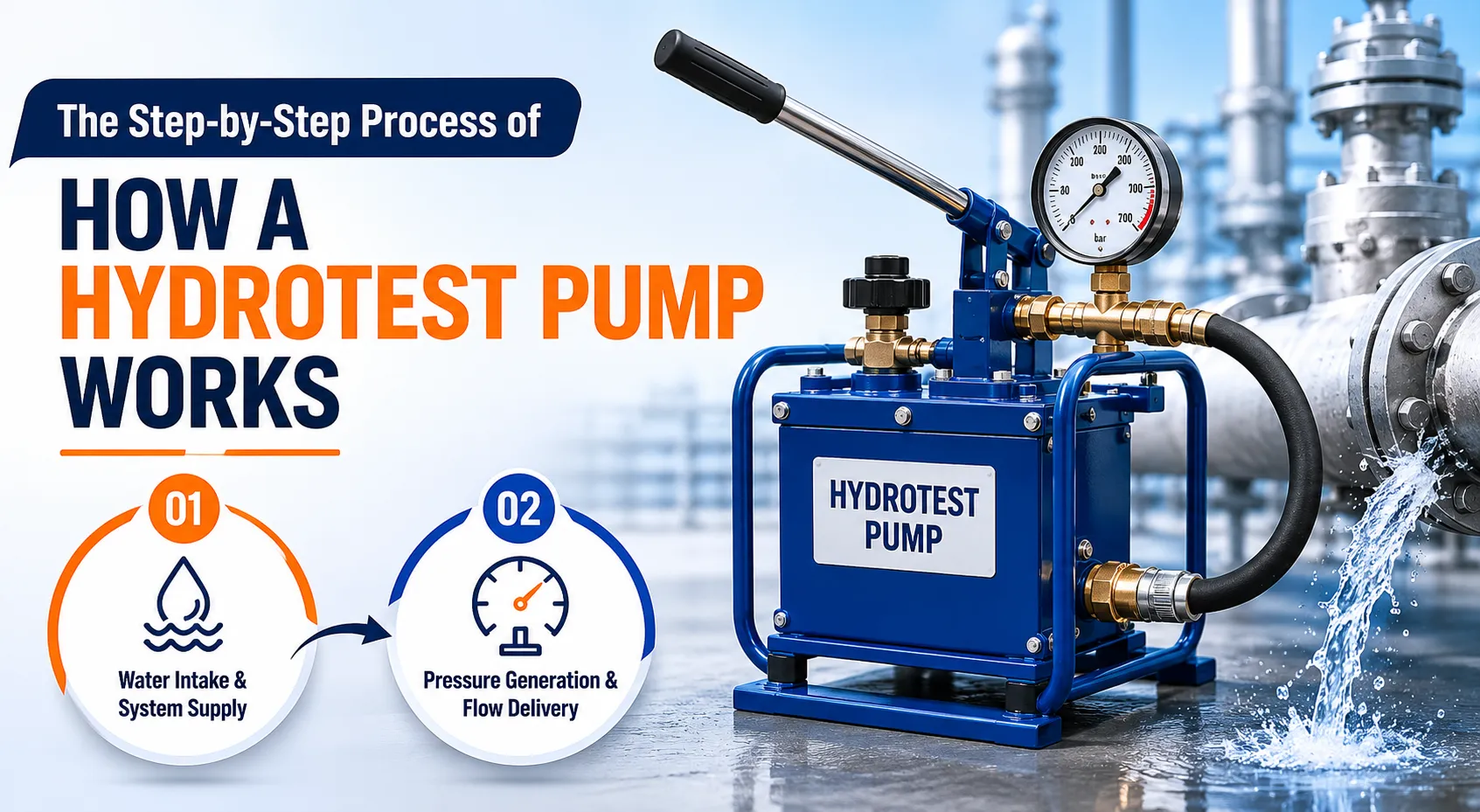 The Step-by-Step Process of How a Hydrotest Pump Works