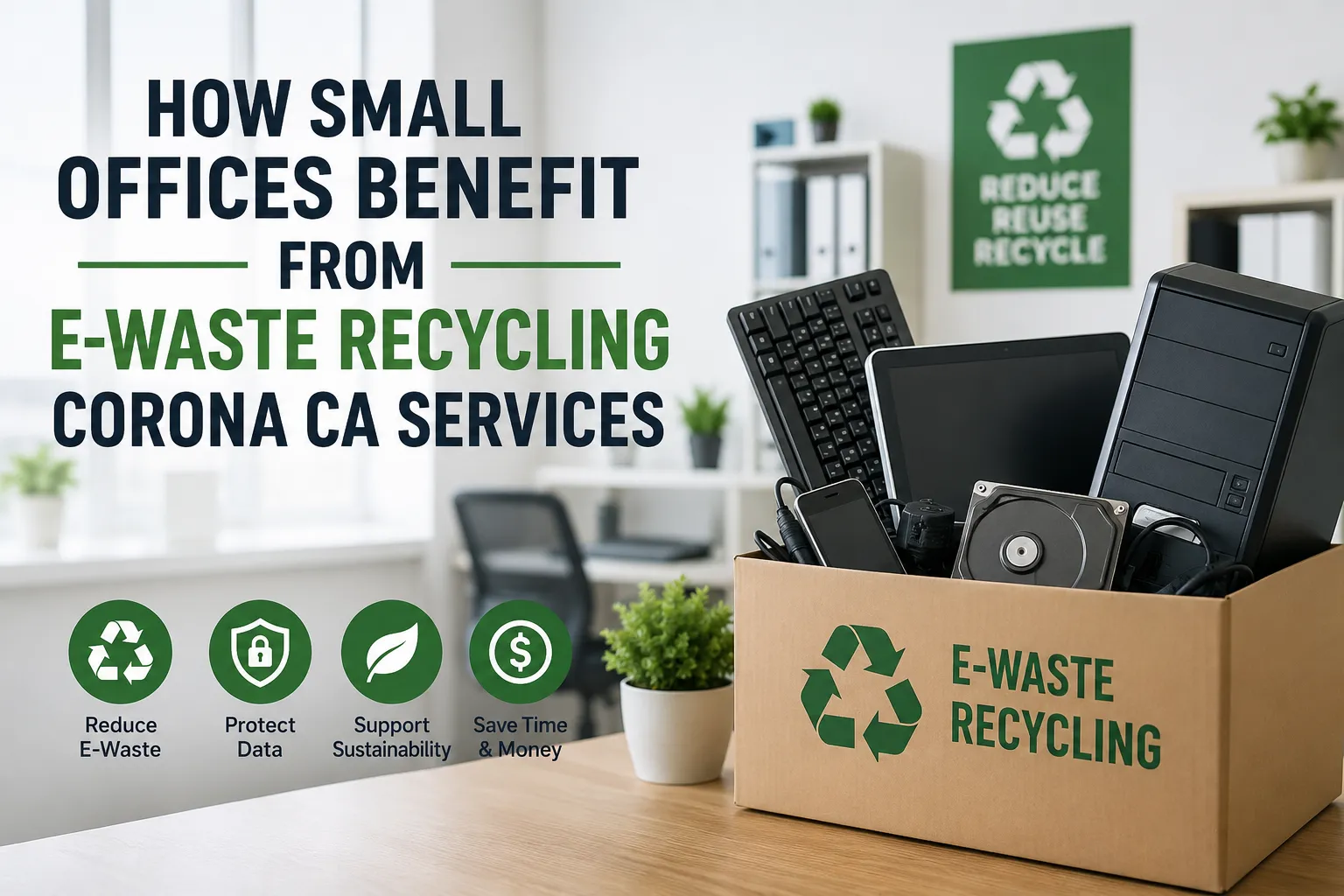 How Small Offices Benefit From E-Waste Recycling Corona CA Services