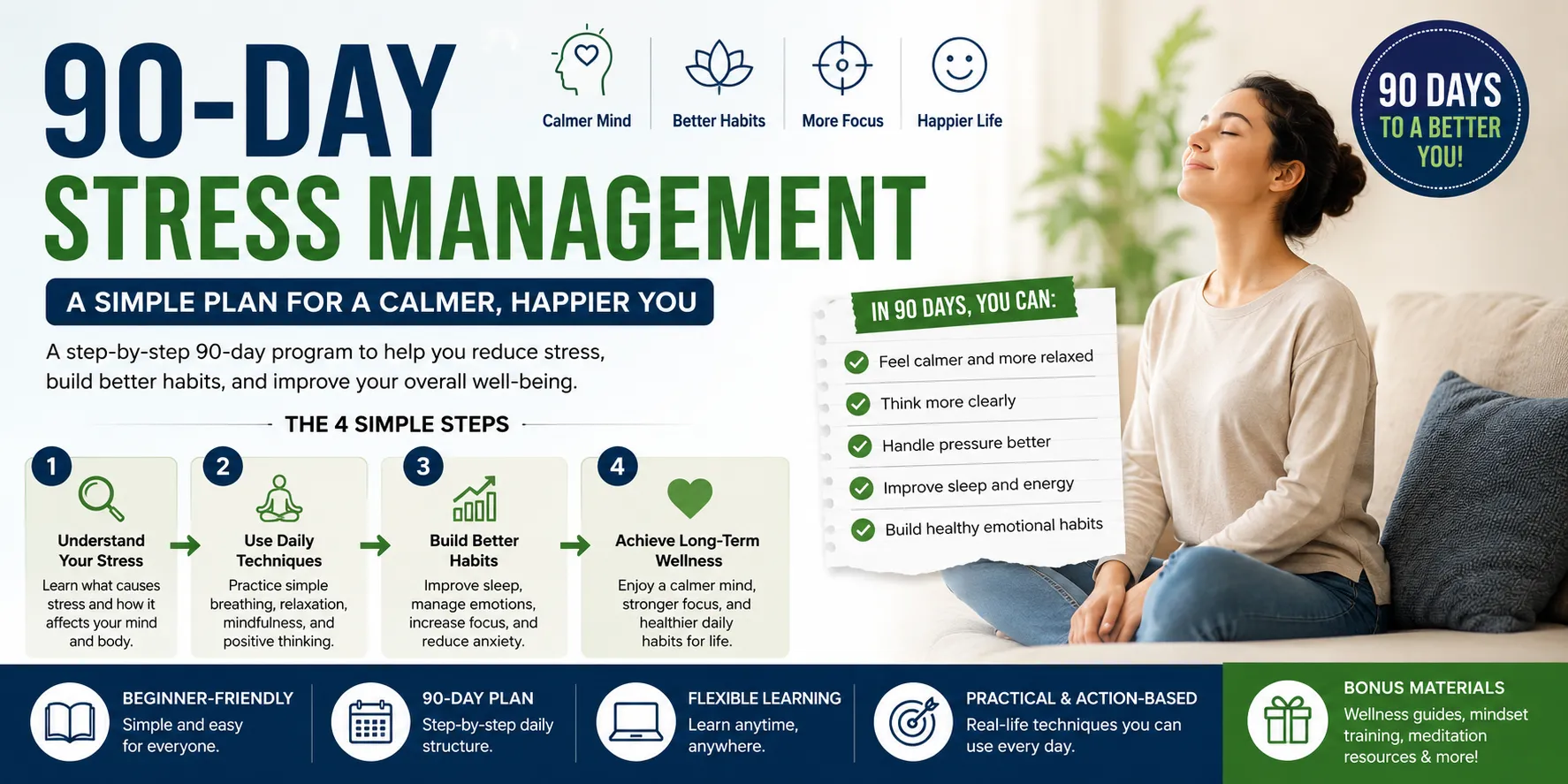 How to Manage Stress Effectively: A Simple 90-Day Plan for Better Mental Balance
