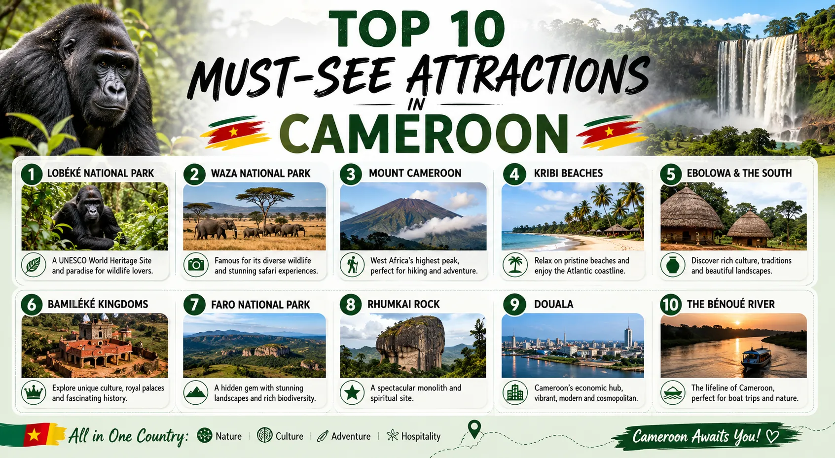 Top 10 Must-See Attractions in Cameroon: The Ultimate Travel Guide