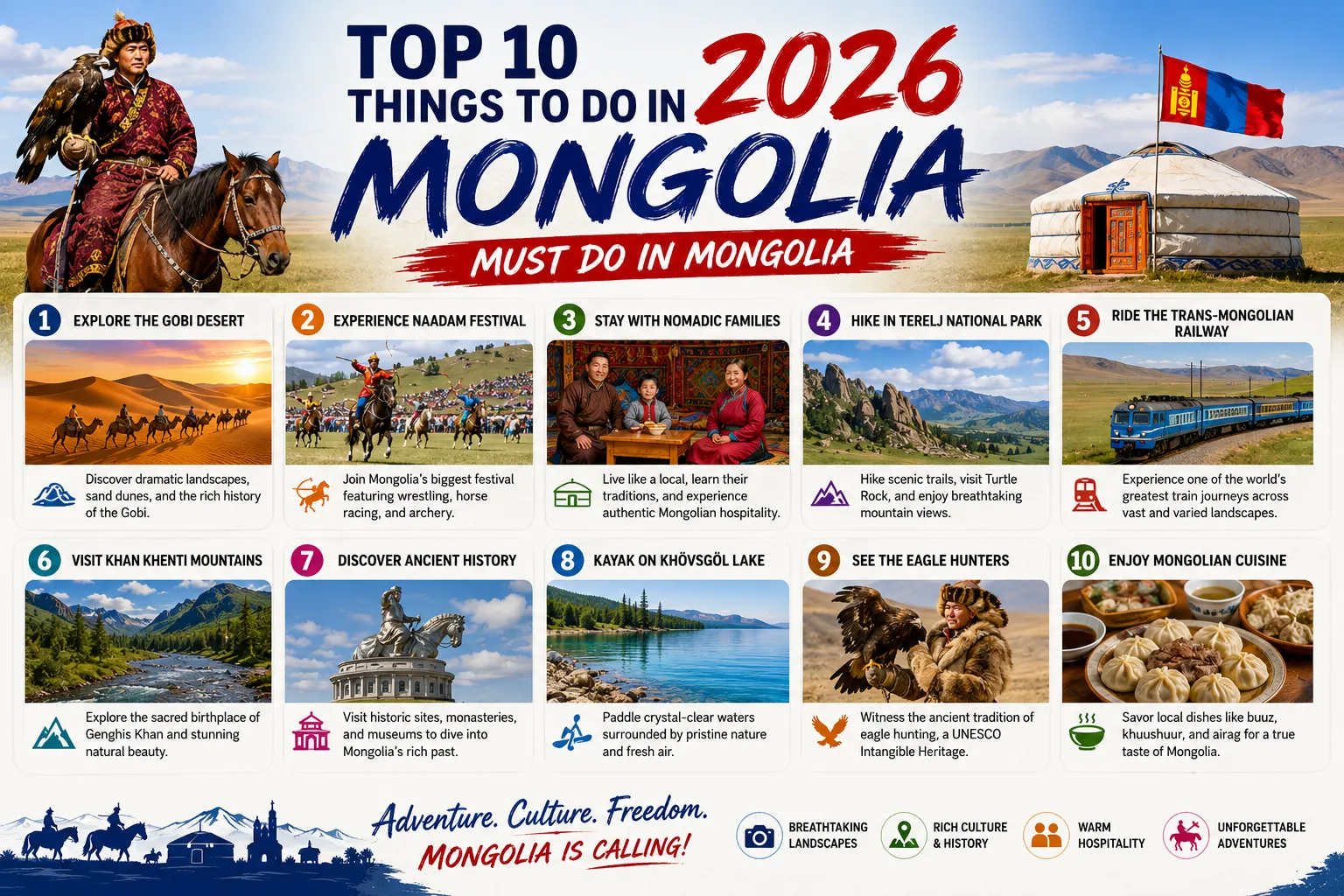 Top 10 Things to Do in 2026: Must-Do Adventures in Mongolia