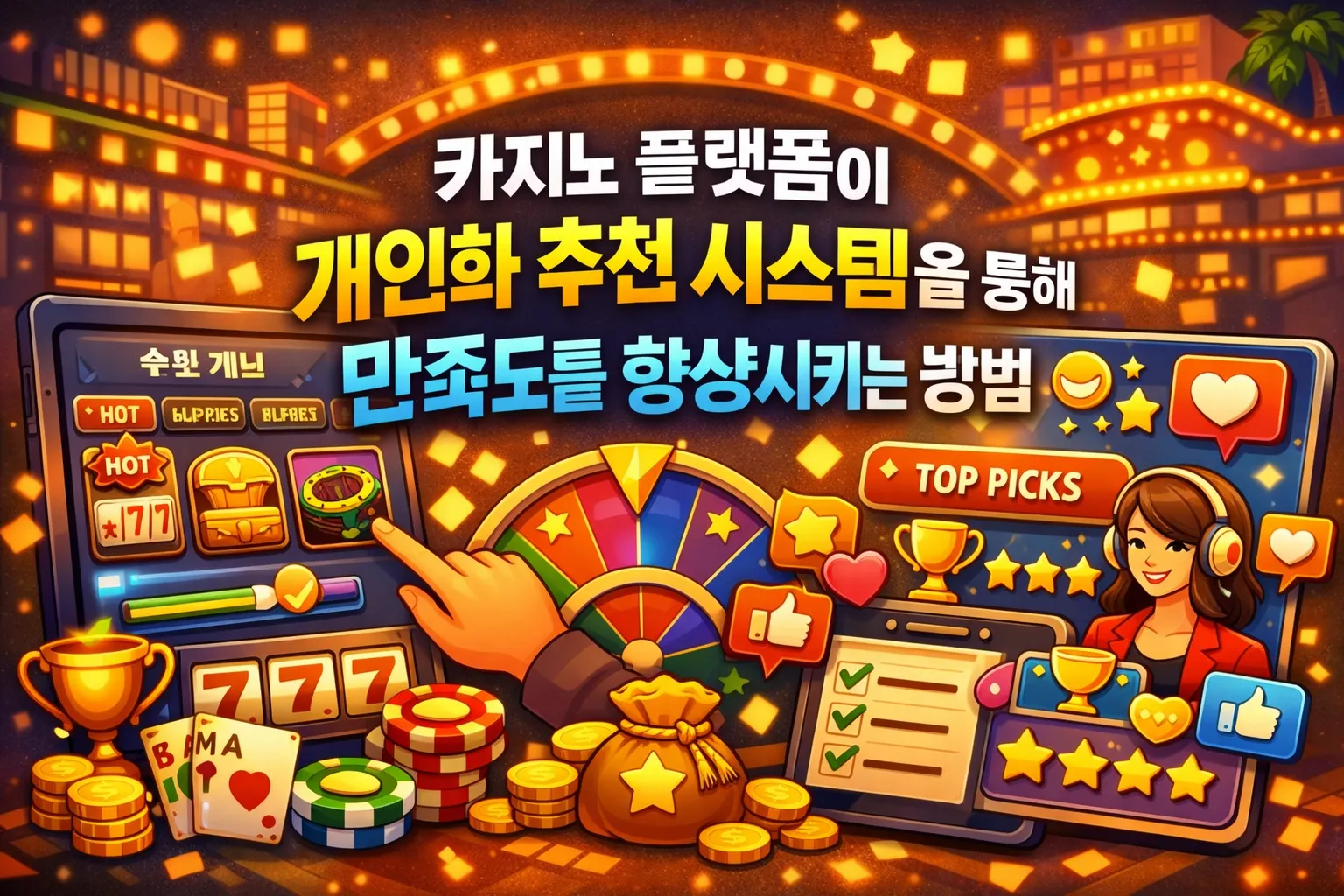 카지노 플랫폼이 개인화 추천 시스템을 통해 만족도를 향상시키는 방법