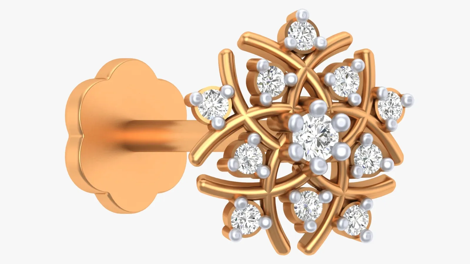 small natural diamond nose pin under 5000 India